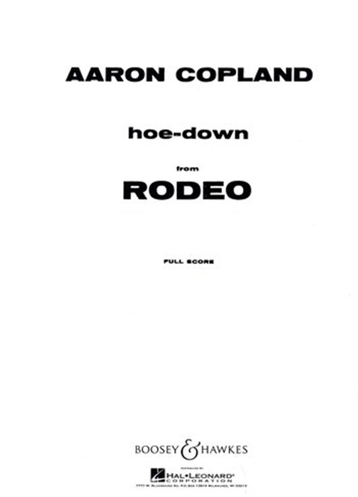 Hoe Down from Rodeo (Score Only)