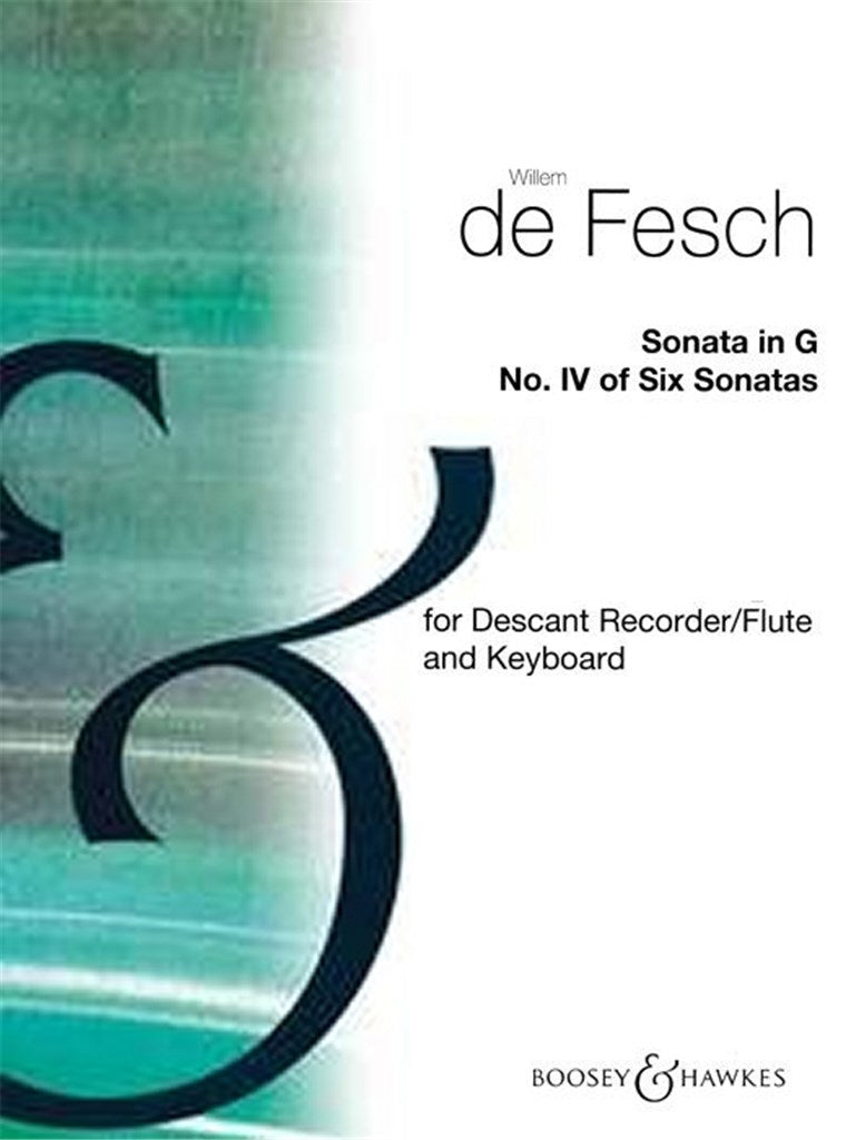 Sonata in G for Descant Recorder and Continuo