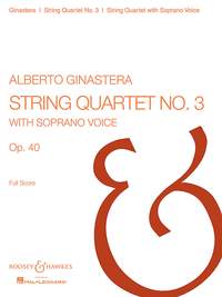 String Quartet 3 op. 40 (Score)