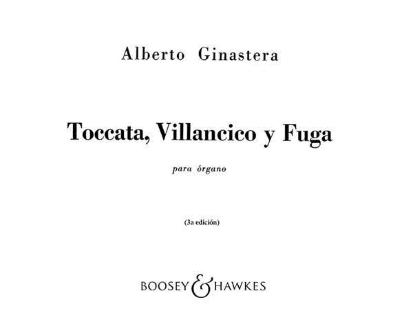 Toccata, Villancico y Fuga op. 18