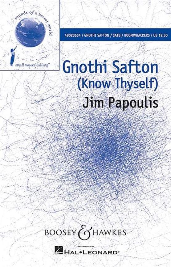 Gnothi Safton (SATB, Boomwhackers and Piano)
