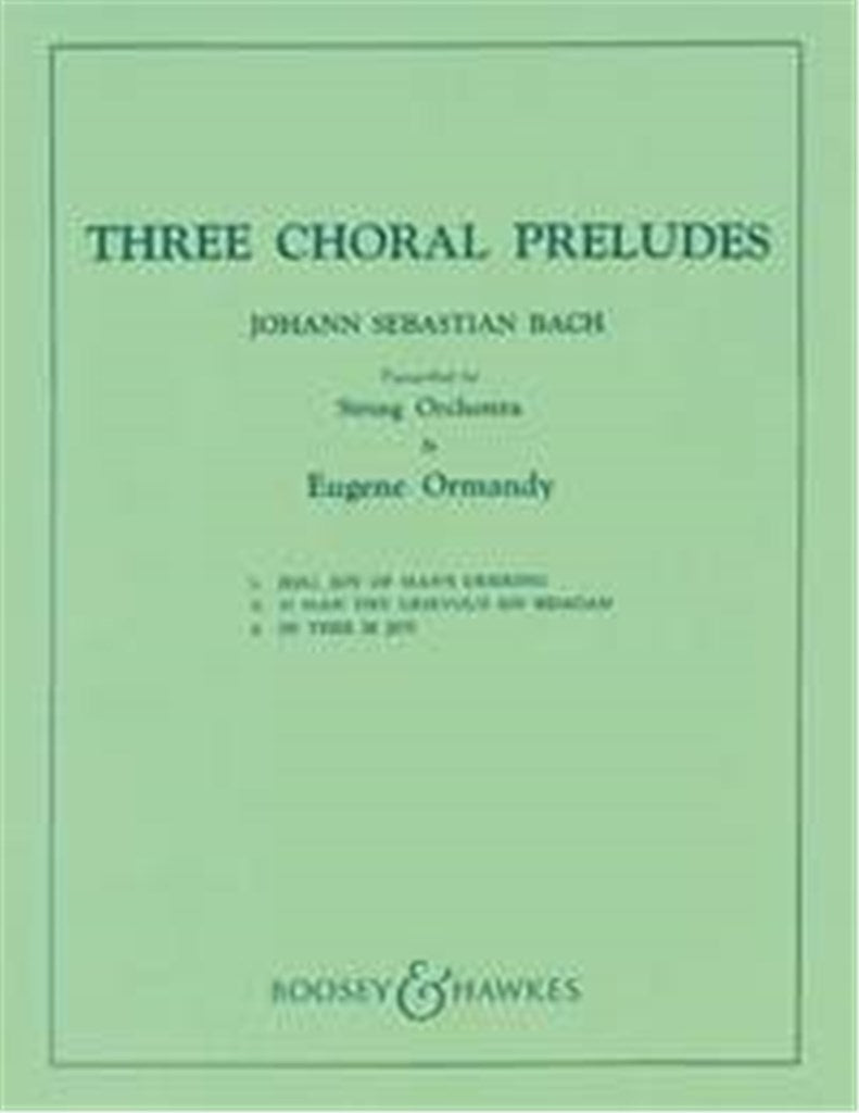 Three Chorale Preludes