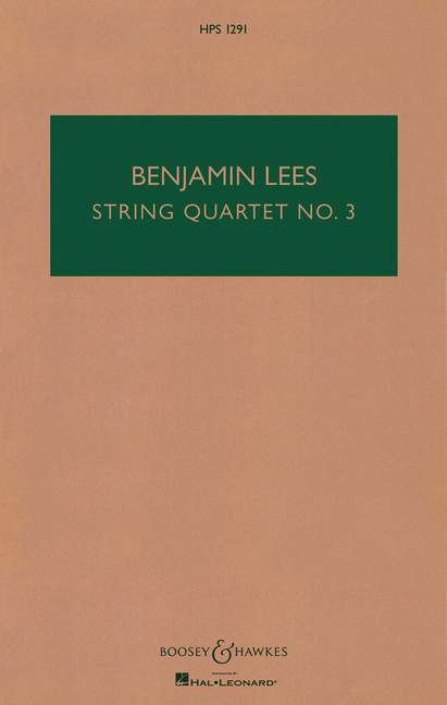 String Quartet No. 3 study score)