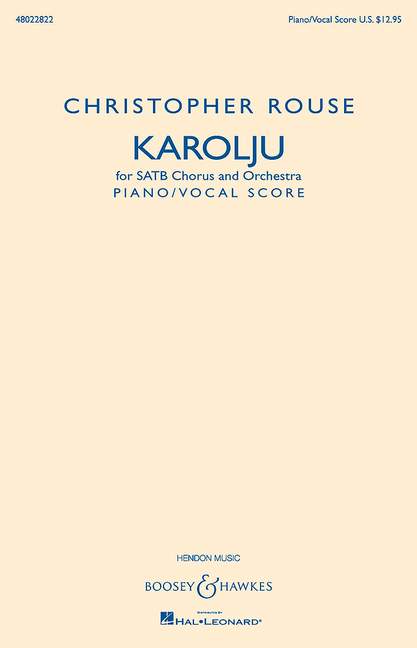 Karolju (vocal/piano score)