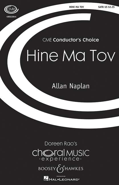 Hine Ma Tov (mixed choir (SATB) with piano and clarinet (in Bb))