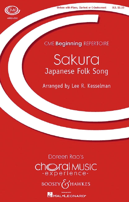 Sakura (unison choir, piano and clarinet (or C-instrument))