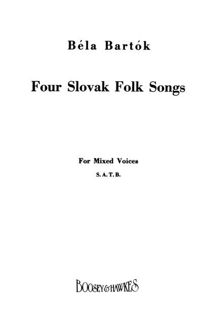 Four Slovak Folk Songs