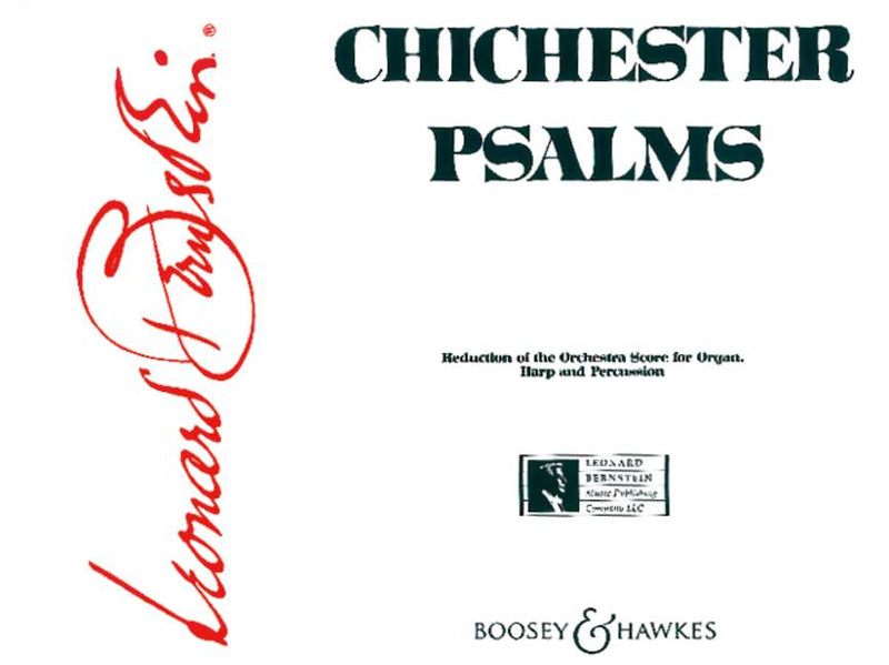 Chichester Psalms (reduced orchestra), score & parts