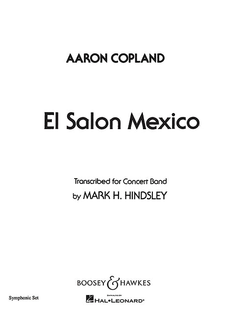 El Salón México, Orchestra (score and parts)