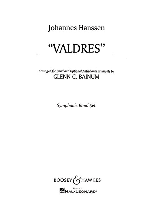 Valdres (score and parts)