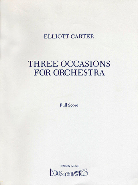 Three Occasions for Orchestra