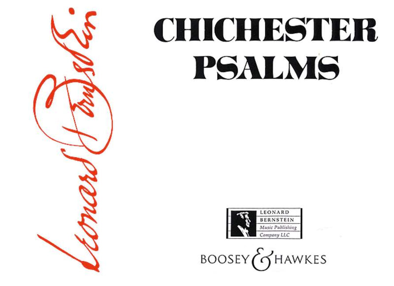 Chichester Psalms (reduced orchestra), score