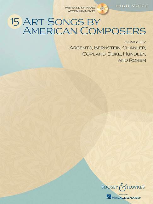 15 Art Songs by American Composers (high voice and piano)