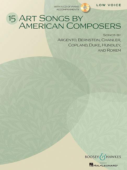 15 Art Songs by American Composers (low voice and piano)