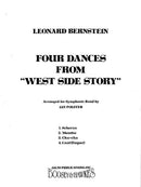 Four Dances (Wind band), score