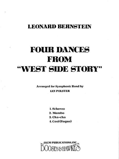 Four Dances (Wind band), score