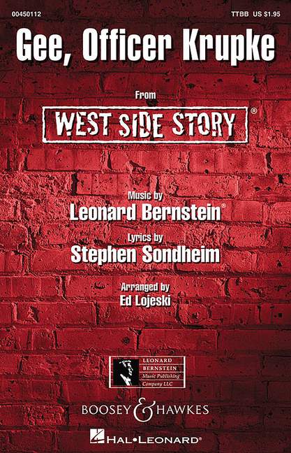 West Side Story, Gee, Officer Krupke (TTBB & piano)