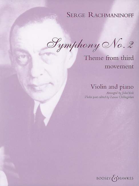 Theme from third movement of Symphony No. 2, op. 27 (violin and piano)