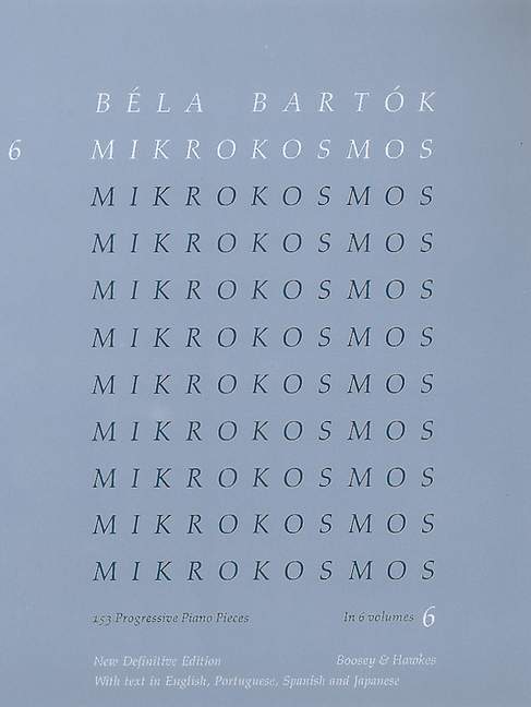 Mikrokosmos (英語・ポルトガル語・スペイン語・日本語), Vol. 6