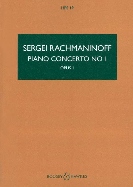 Piano Concerto No. 1 in F sharp minor, op. 1 (study score)