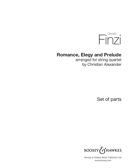 Romance, Elegy and Prelude (set of parts)