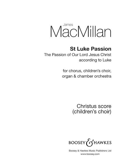 St Luke Passion (choral part)