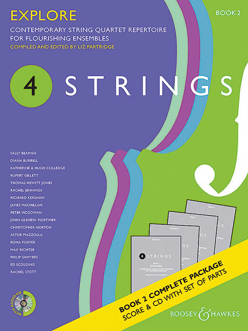 4 Strings - Explore Book 2 (score and parts with CD)