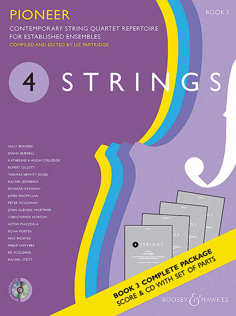 4 Strings - Pioneer Book 3 (score and parts with CD)