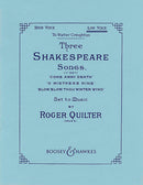 3 Shakespeare Songs op. 6 (Low voice and piano)