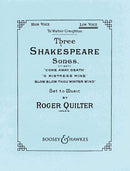 3 Shakespeare Songs op. 6 (High voice and piano)