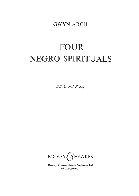 Four Negro Spirituals