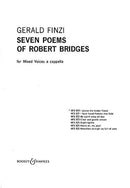 Seven Poems of Robert Bridges op. 17/1