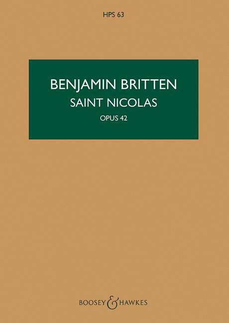 Saint Nicolas op. 42 (study score)