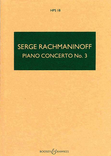 Piano Concerto No. 3 in D minor, op. 30 (study score)