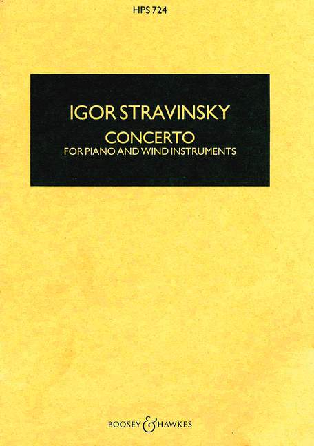 Concerto for Piano and Wind Instruments (study score)