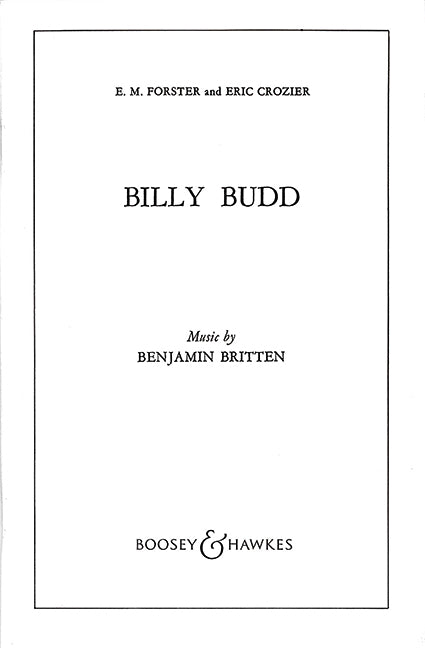 Billy Budd op. 50 (text/libretto)