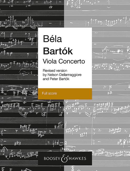 Viola Concerto op. posth. (Score), ed. Peter Bartók