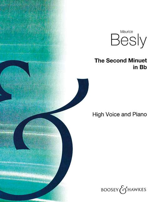 The Second Minuet (high voice and piano)