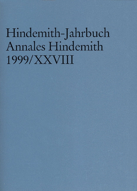 Hindemith-Jahrbuch, Vol. 28