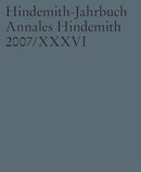 Hindemith-Jahrbuch, Vol. 36