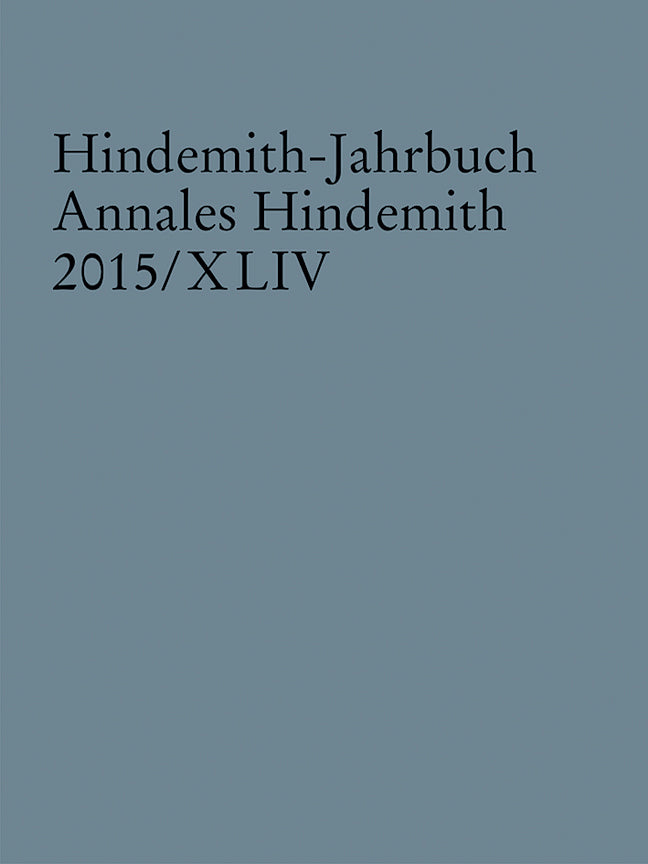 Hindemith-Jahrbuch, Vol. 44