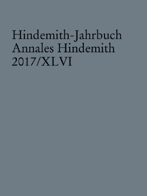 Hindemith-Jahrbuch, Vol. 46