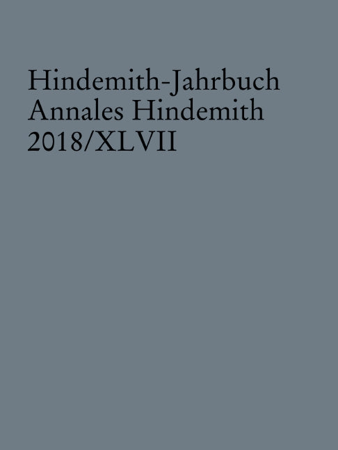 Hindemith-Jahrbuch, Vol. 47