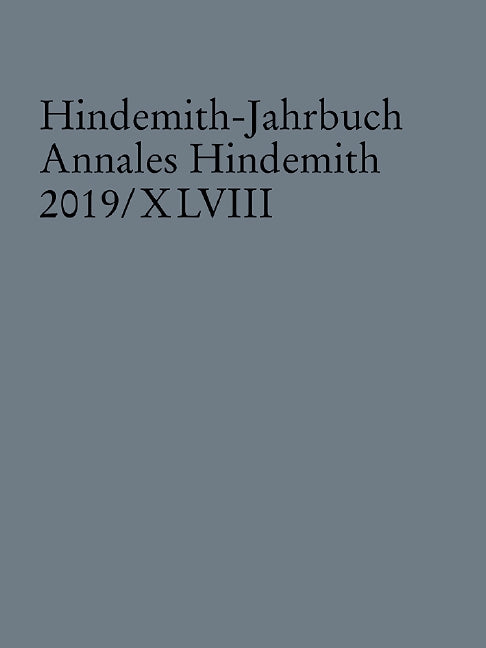 Hindemith-Jahrbuch, Vol. 48