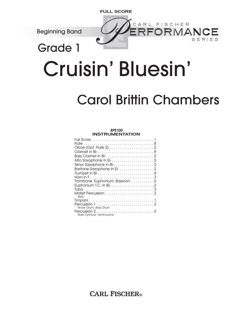 Cruisin' Bluesin' (Study Score)