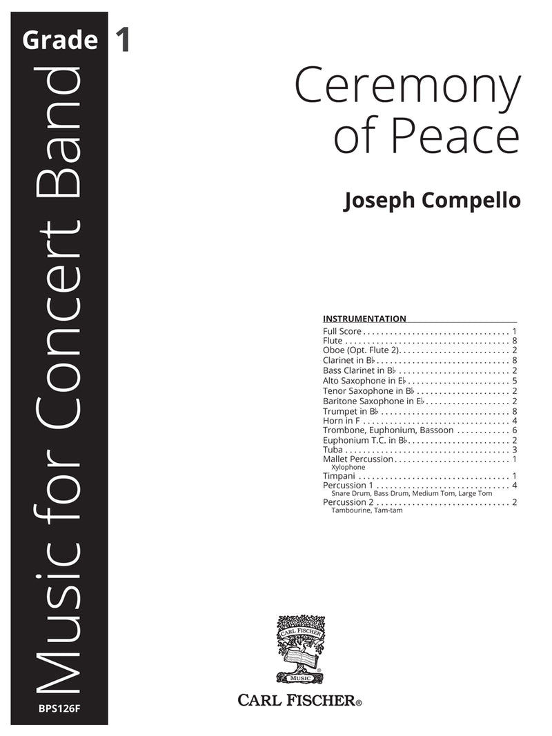 Ceremony of Peace (Score Only)