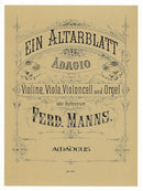 Ein Altarblatt Op.27