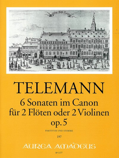 6 Sonaten im Kanon op. 5 (2 flutes (violins))