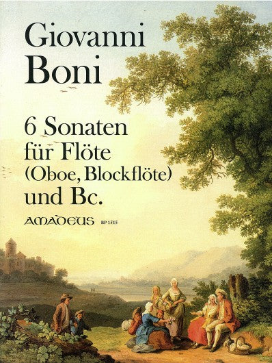 Sechs Sonaten für Flöte und B.c.