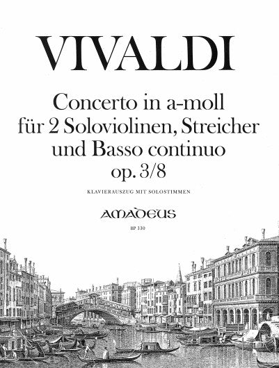 Concerto a-Moll op. 3/8 RV 522 (piano reduction with solo parts)